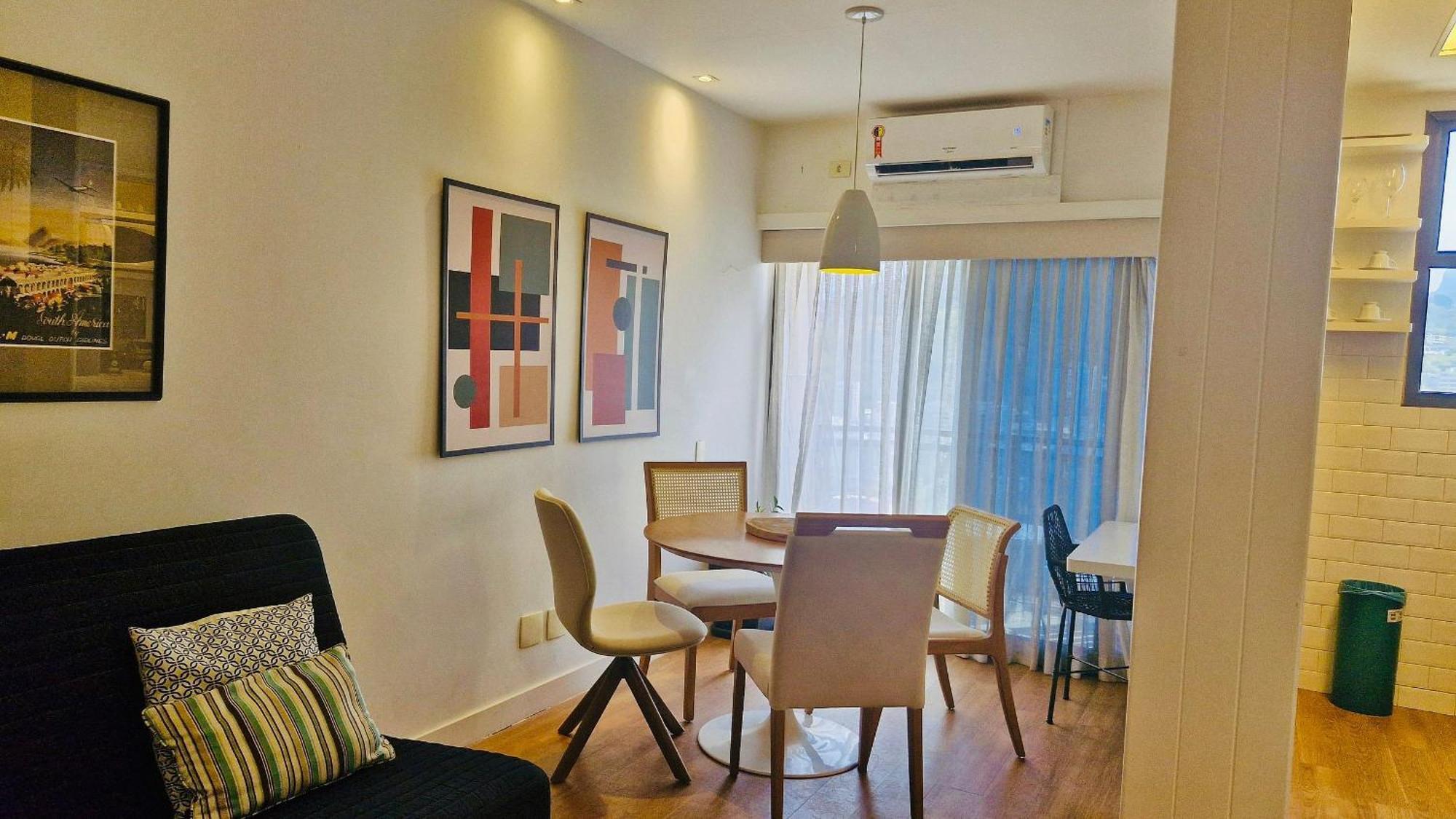 Apartamento Top Apart Leblon - Flat Com Varanda, E Terraco Panoramico